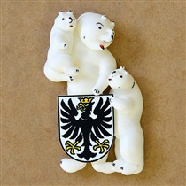 Baerenfamilie mit Wappen